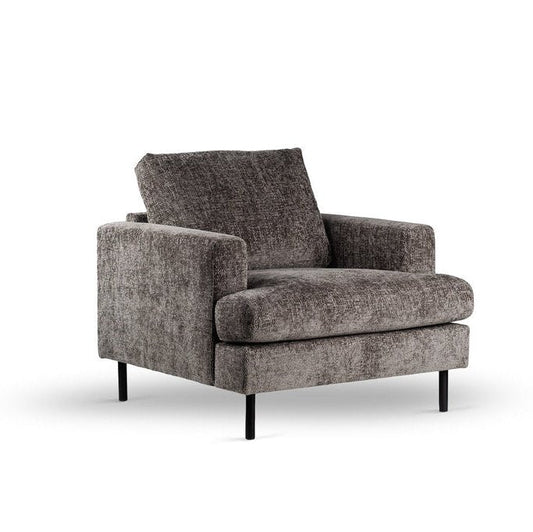 1 zits fauteuil, stof Haga 16, E230 antraciet - Velaria Interiors