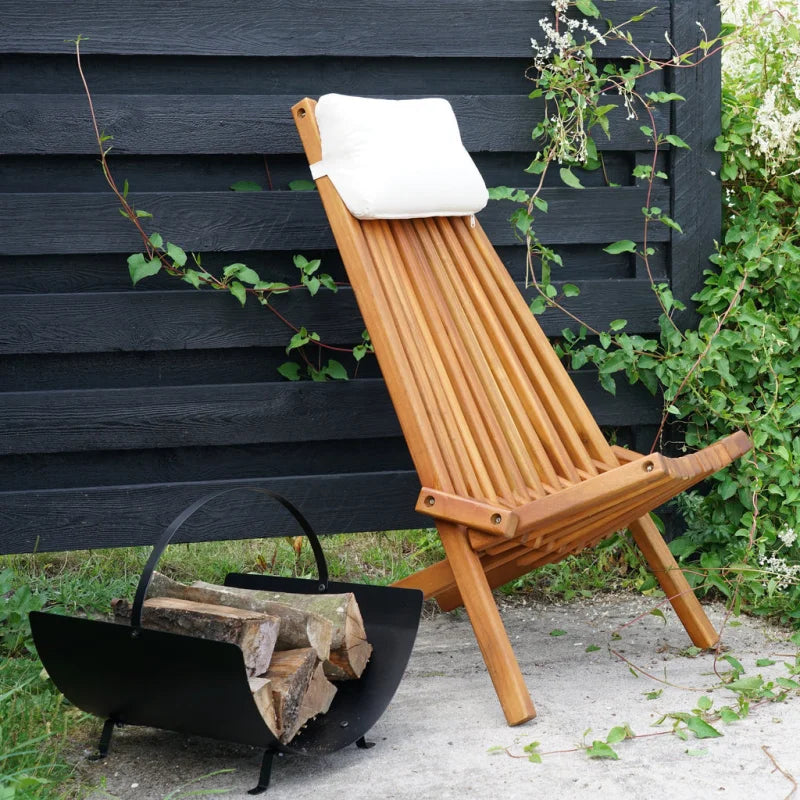 Banden Log Houder - Log Houder, staal, zwart - Velaria Interiors