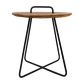 Bijzettafel Madison - 45x45x50- Naturel/zwart - teak/metaal - Velaria Interiors