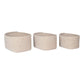 Cadima Mand - Mand, katoen, beige, set van 3 - Velaria Interiors