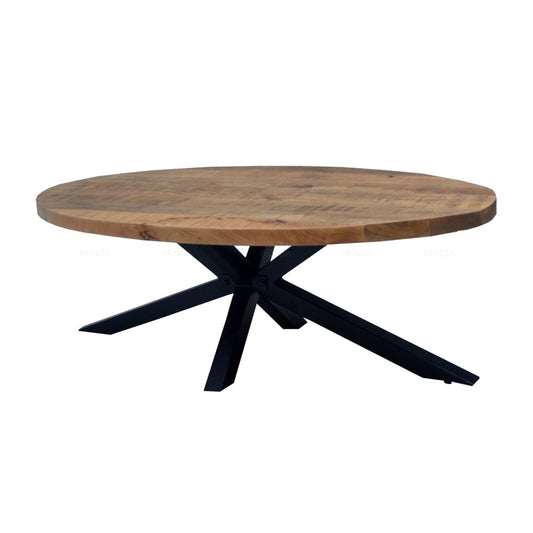 Coffee Table Oval with Spiderleg 130 - Velaria Interiors