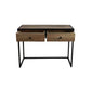 Console tafel Dublin - 100x45x75 - Mangohout/ijzer - Naturel/zwart