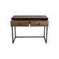 Console tafel Dublin - 100x45x75 - Mangohout/ijzer - Naturel/zwart - Velaria Interiors