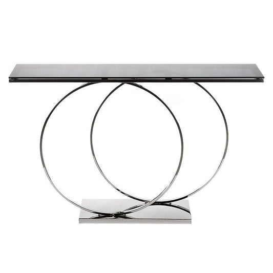 Consoletafel Ridley Black Glass - Velaria Interiors