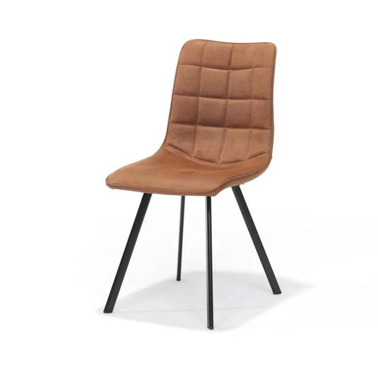 Cora stoel - Bull Microleder Camel - Stoelen