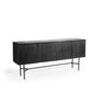 Dressoir, 175 cm, B340 zwart - Velaria Interiors