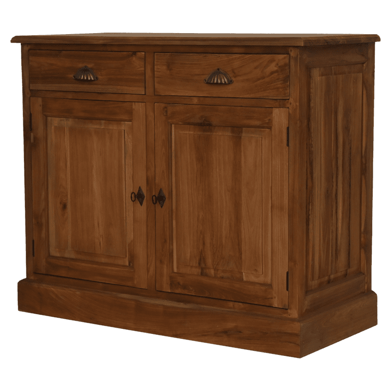 Dressoir 2 deurs - 100x45x85- Naturel - Teak - Velaria Interiors