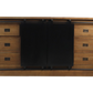 Dressoir Blackburn - 180x50x85 - Naturel/zwart - Teak/metaal