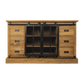 Dressoir Blackburn - glasdeuren - reclaimed teak/ijzer - Velaria Interiors