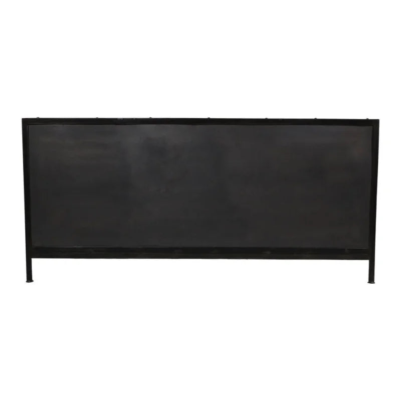 Dressoir Brooklyn - 150x40x70 - Natural Steel - Ijzer/glas - Velaria Interiors