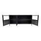 Dressoir Brooklyn - 150x40x70 - Natural Steel - Ijzer/glas - Velaria Interiors