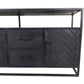 Dressoir Verona - 180x40x85 - Zwart - Mangohout/ijzer - Velaria Interiors