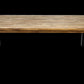 Eettafel Atlanta - 180x90x78 - Naturel/zwart - Rustiek oud teak/metaal - Velaria Interiors