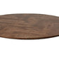 Eettafel Mozaik Verona rond - 100x100x77 - Naturel/zwart - Mangohout/metaal - Velaria Interiors