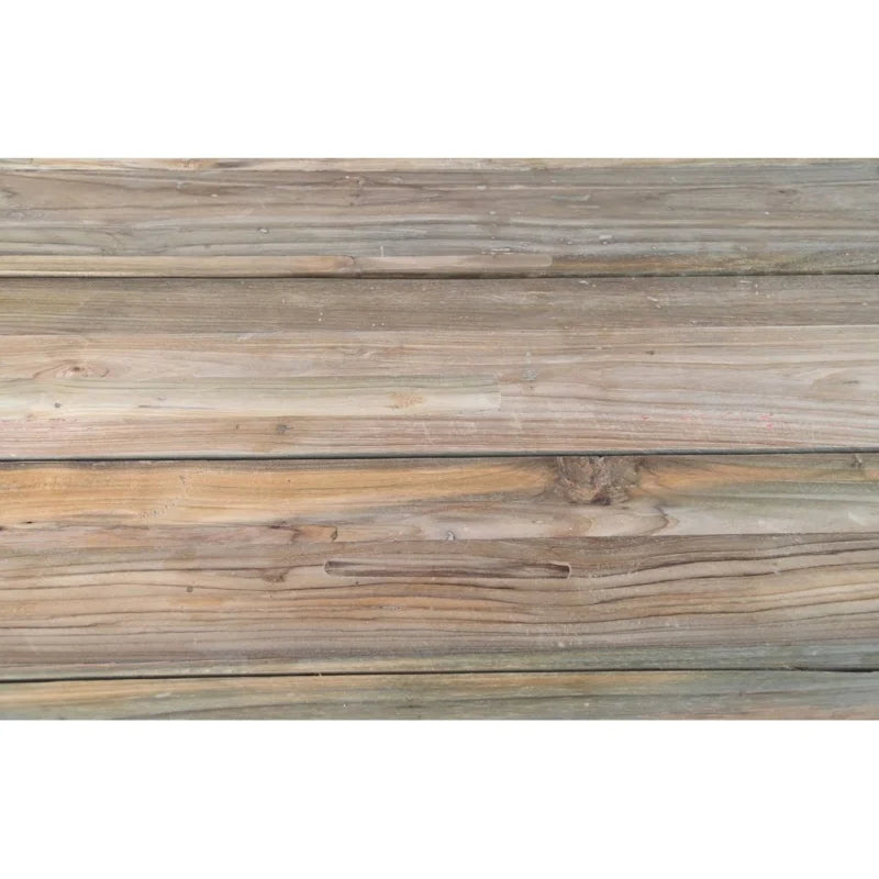 Eettafel tuin ovaal met kruispoot - 220x110x76 - Naturel - Oud teakhout - Velaria Interiors