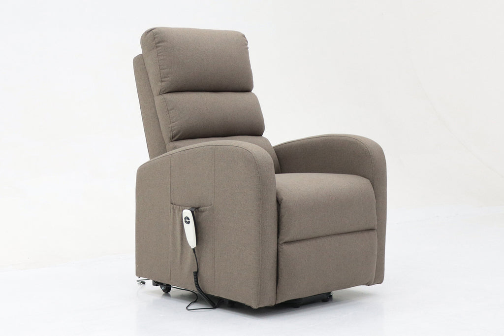 Elektrische relaxfauteuil met lift 'Brugge' in stof Taupe