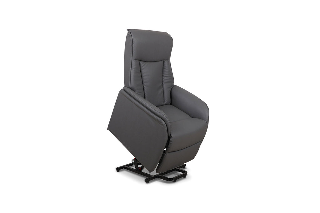 Elektrische Relaxfauteuil met lift 'Miami' PU Grijs