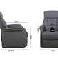 Elektrische Relaxfauteuil met lift 'Miami' PU Grijs