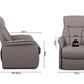 Elektrische Relaxfauteuil met lift 'Miami' PU Taupe