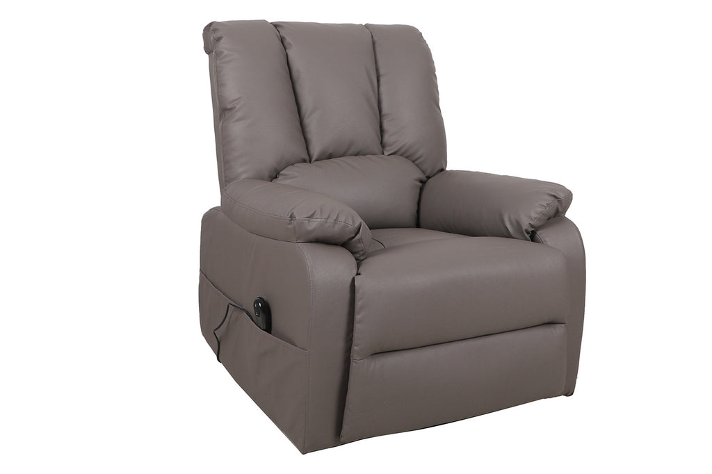 Elektrische Relaxfauteuil met lift 'Osaka' PU Taupe