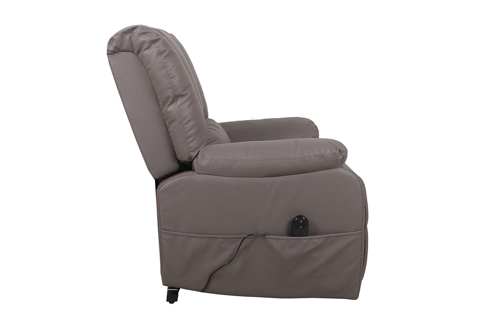 Elektrische Relaxfauteuil met lift 'Osaka' PU Taupe