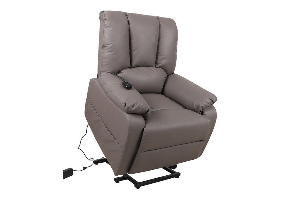 Elektrische Relaxfauteuil met lift 'Osaka' PU Taupe