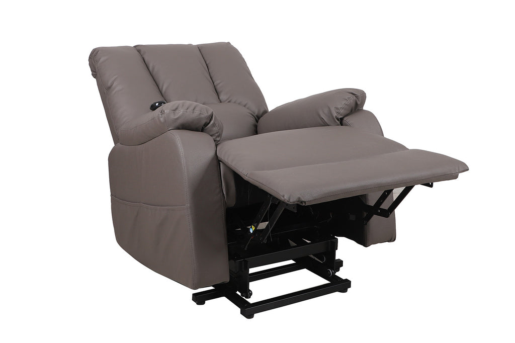 Elektrische Relaxfauteuil met lift 'Osaka' PU Taupe