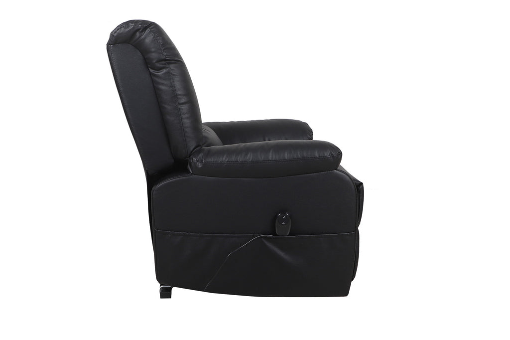 Electrische Relaxfauteuil met lift 'Osaka' PU Zwart