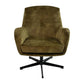 Fauteuil Cleveland - Groen/zwart - Adore/metaal - Velaria Interiors