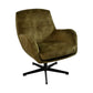 Fauteuil Cleveland - Groen/zwart - Adore/metaal - Velaria Interiors