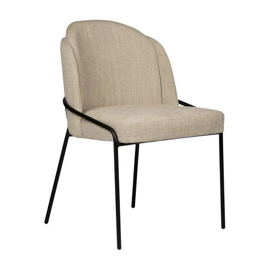 Fjord chair Beige Set van 2 - Velaria Interiors