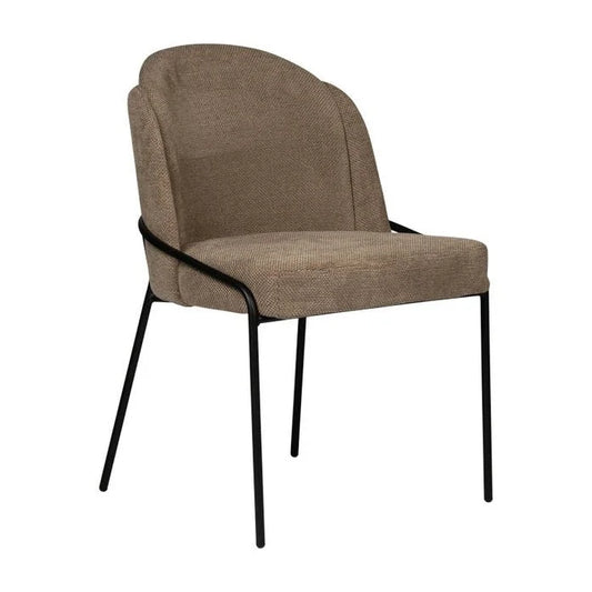 Fjord chair Brown Set van 2 - Velaria Interiors