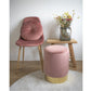 Gamby Pouf - Poef in roze fluweel - Velaria Interiors