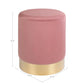 Gamby Pouf - Poef in roze fluweel - Velaria Interiors