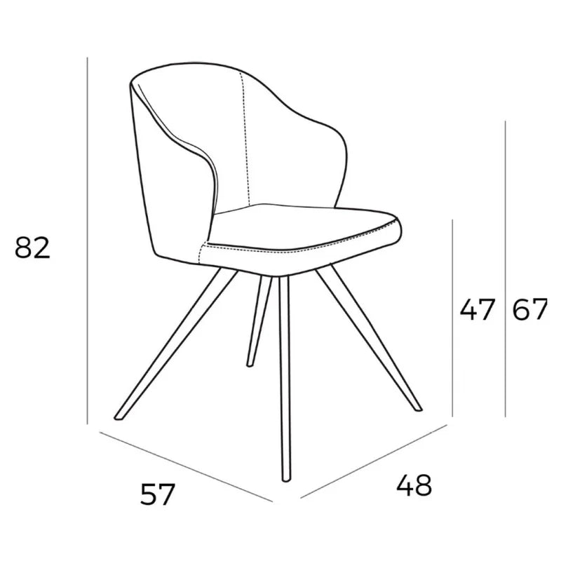 Gelato Eetkamerstoel (Set van 2) - Velaria Interiors