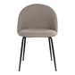 Geneve Dining Chair - Dining Chair, stone with black legs, HN1231 - set of 2 - Velaria Interiors