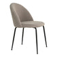 Geneve Dining Chair - Dining Chair, stone with black legs, HN1231 - set of 2 - Velaria Interiors