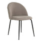 Geneve Dining Chair - Dining Chair, stone with black legs, HN1231 - set of 2 - Velaria Interiors