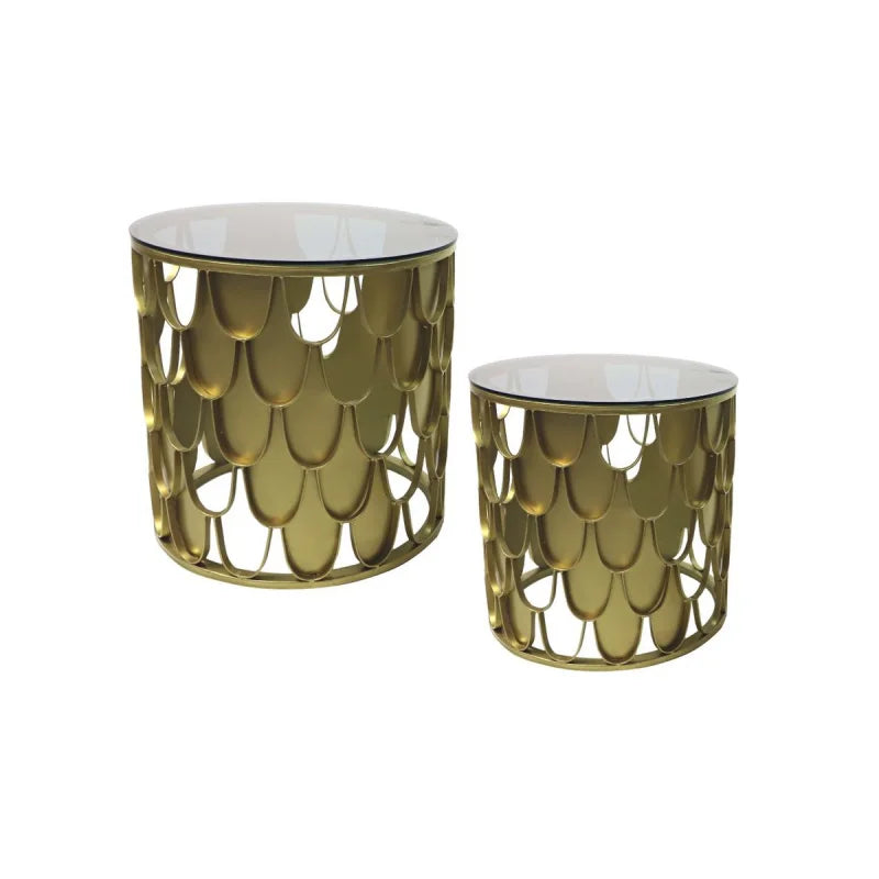 Gouden Duo Bijzettafel - Velaria Interiors