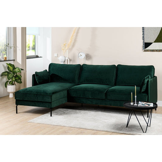 3 zits bank CL links, stof Fashion Velvet, F610 groen - Velaria Interiors