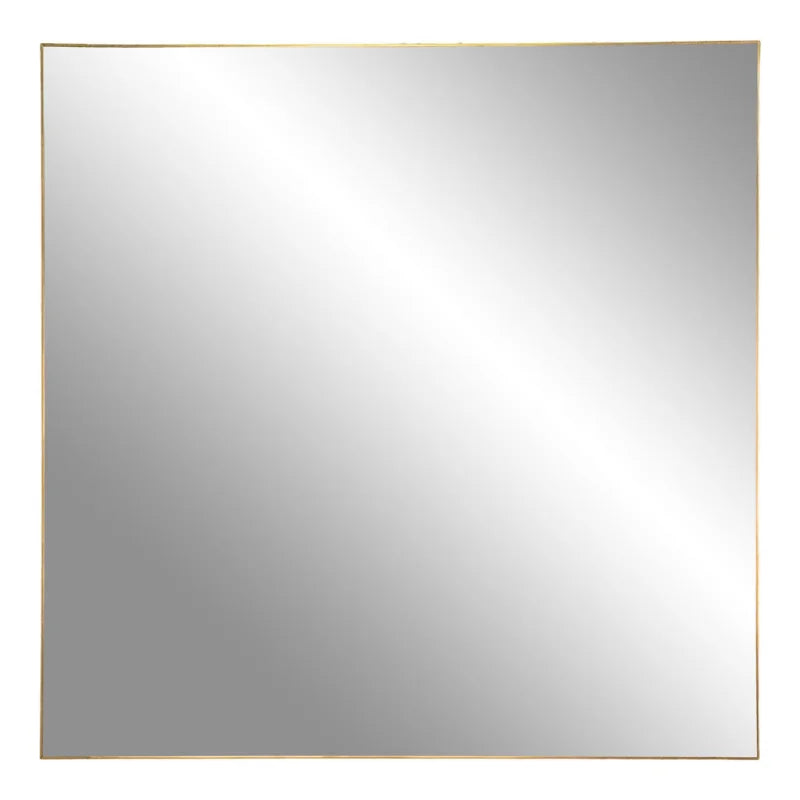 Jersey Mirror - Mirror with brass look frame 60x60 cm - Velaria Interiors