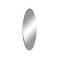 Jersey Mirror - Mirror with brass look frame Ã˜60 cm - Velaria Interiors