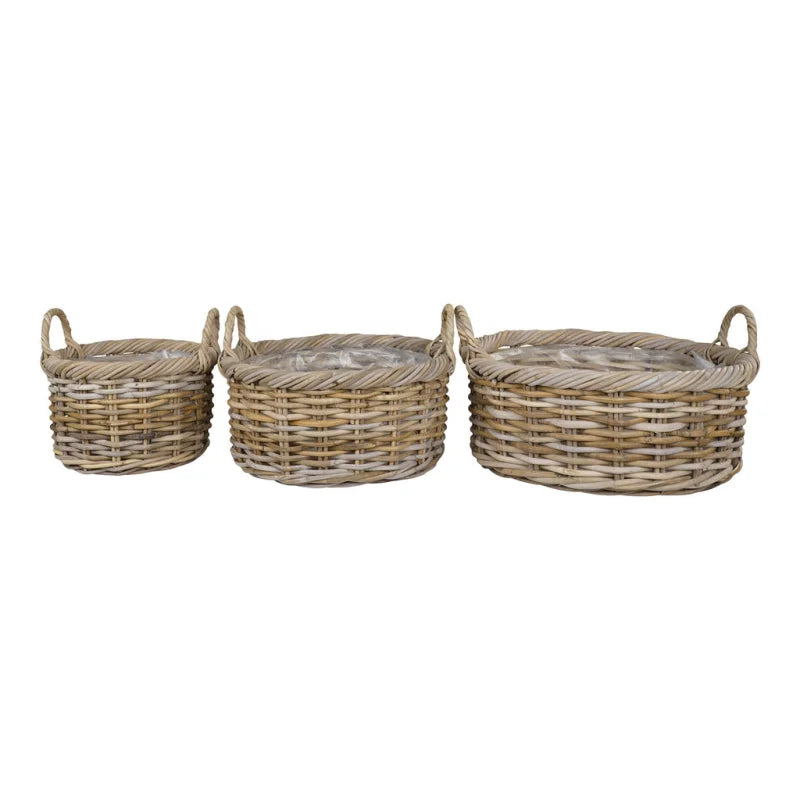 Kuta Manden - Mand in kubu, met plastic binnenin, set van 3 - Velaria Interiors