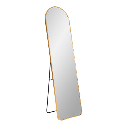 Madrid Mirror - Mirror with brass look frame 40x150 cm - Velaria Interiors