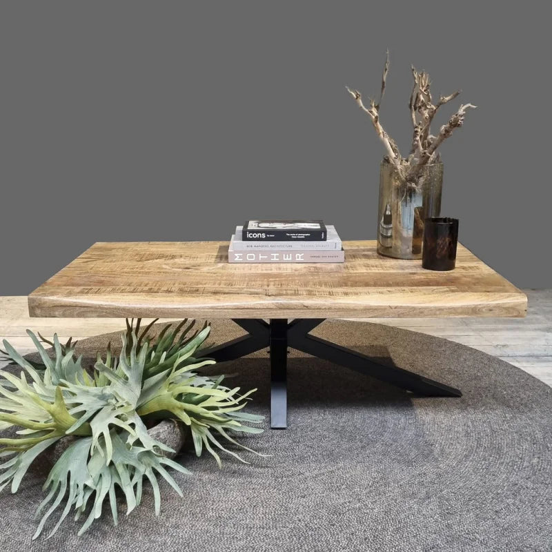 Mangohout salontafel live edge 130cm - Velaria Interiors