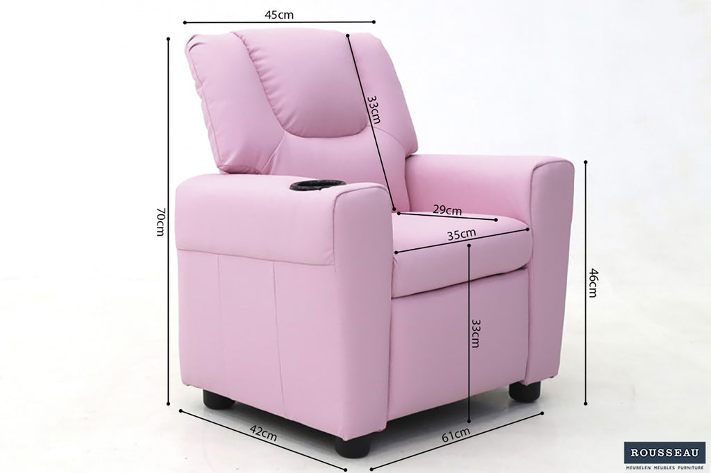 Mini-Relax 'Renée' verstelbaar PU Pink