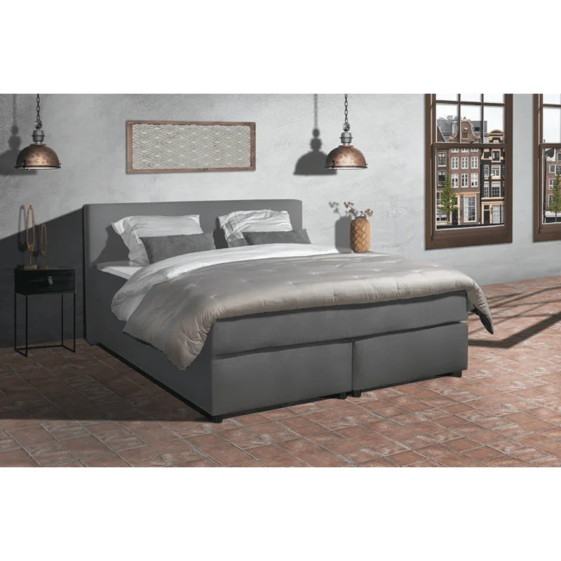 Mörgenn Boxspring Parga - Lederlook - Complete set - 140x220 - Velaria Interiors