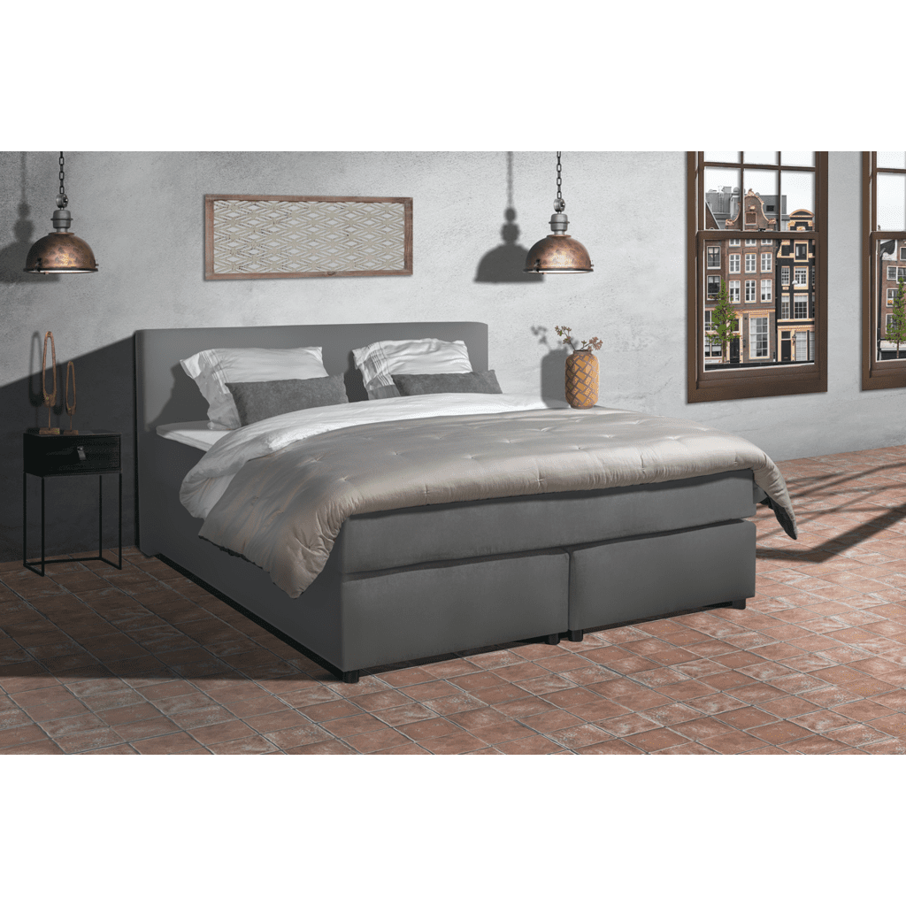 Mörgenn Boxspring Parga - Lederlook - Complete set - 90x220 - Velaria Interiors