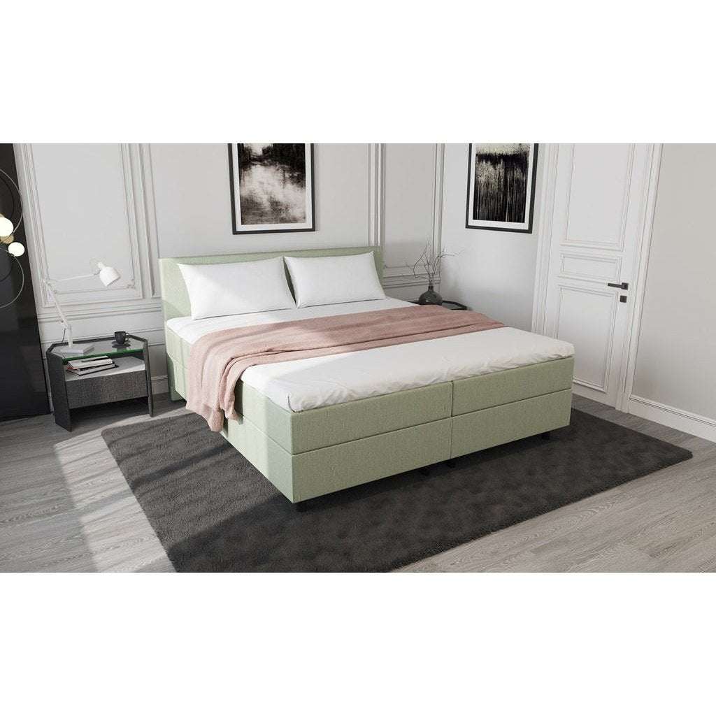 Mörgenn Opberg Boxspring Groen 160x200 - Velaria Interiors