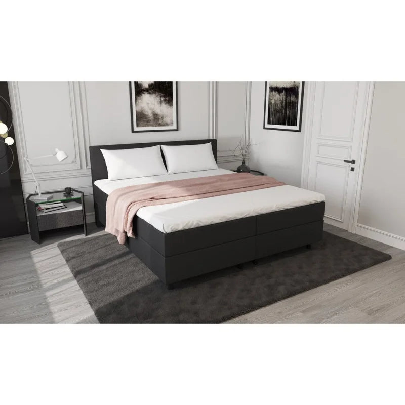 Mörgenn Opberg Boxspring Zwart 180x200 - Velaria Interiors